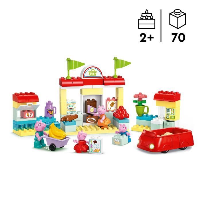 LEGO DUPLO 10434 Le SupermarchÈ de Peppa Pig - Jouet Enfants 2 Ans