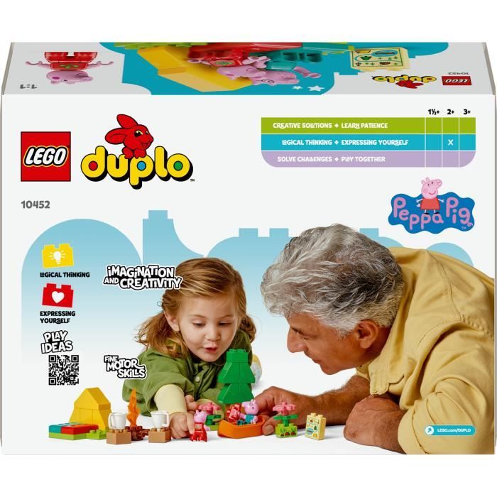 LEGO DUPLO Peppa Pig 10452 Les Vacances au Camping - Jeu de construction des 2 ans