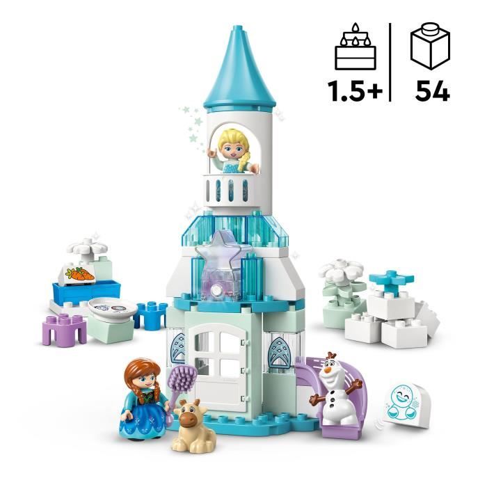 LEGO DUPLO ¦ Disney 10455 La Fete d'Anna et Elsa au Château de Glace - Jeu Créatif 2 ans
