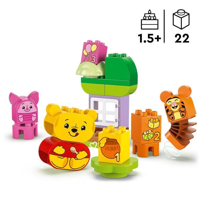 LEGO DUPLO | Disney 10457 L'Anniversaire de Winnie l'Ourson - Jeu de construction 18 mois