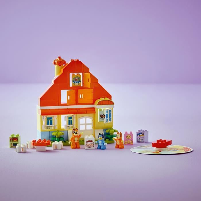 LEGO DUPLO 10459 La Maison de Famille de Bluey et le Jeu de Mémoire - Jeu Créatif 3 ans