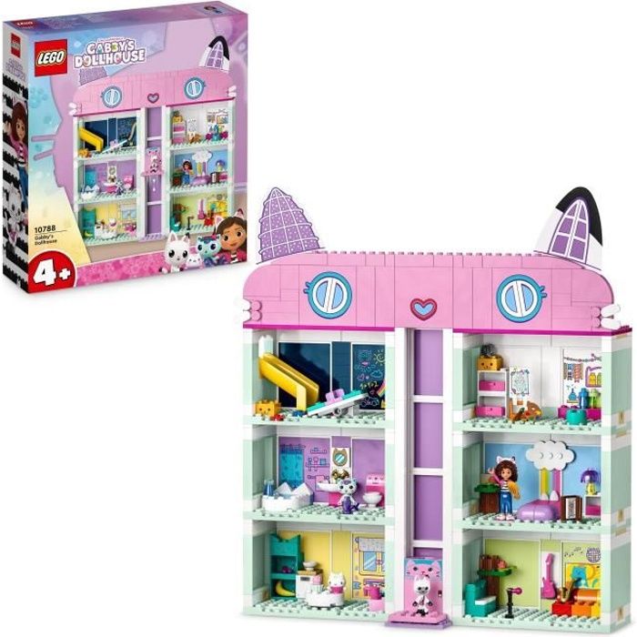 LEGO 10788 La Maison Magique de Gabby, Jouet de Maison de PoupÈes avec Figurines