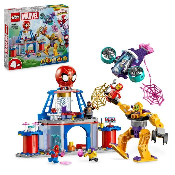 LEGO Marvel Spidey et Ses Amis Extraordinaires 10794 Le QG des Lanceurs de Toile de l'…quipe Spidey