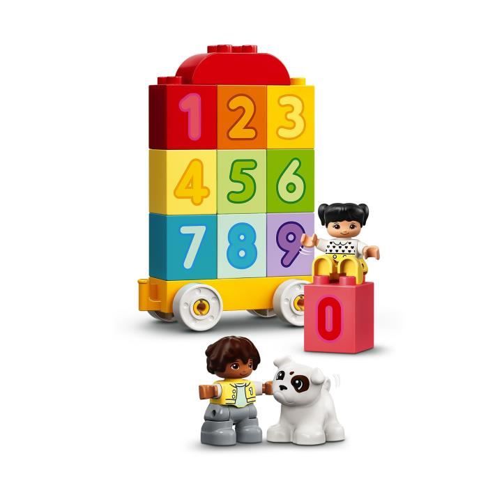 LEGO 10954 DUPLO Le train des chiffres - Apprendre a compter Jeux Èducatif 1.5 an, Cadeau Jouet BÈbÈ OU Set d'apprentissage