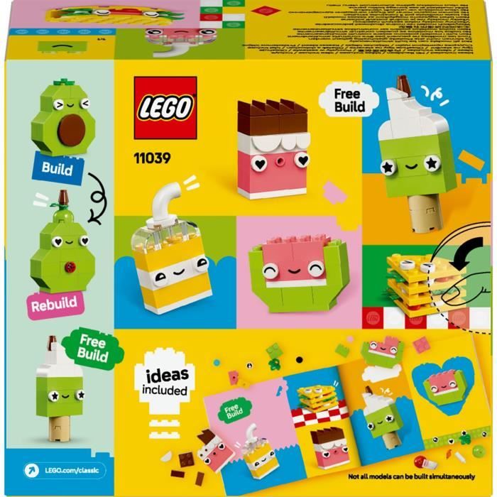 LEGO Classic 11039 Les aliments créatifs - Jouet de construction pour enfants des 4 ans