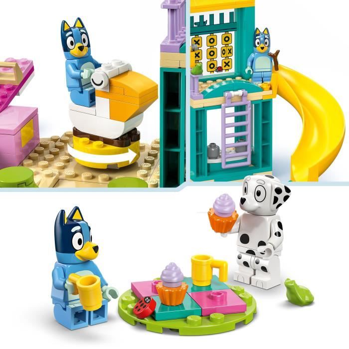 LEGO Bluey 11201 Bluey et Chloé a l'Aire de Jeux - Jeu de Construction des 4 ans - Animaux