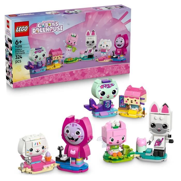 LEGO Gabby et la Maison Magique 11215 Les Gabbychats en Briques - Jeu Créatif des 6 ans