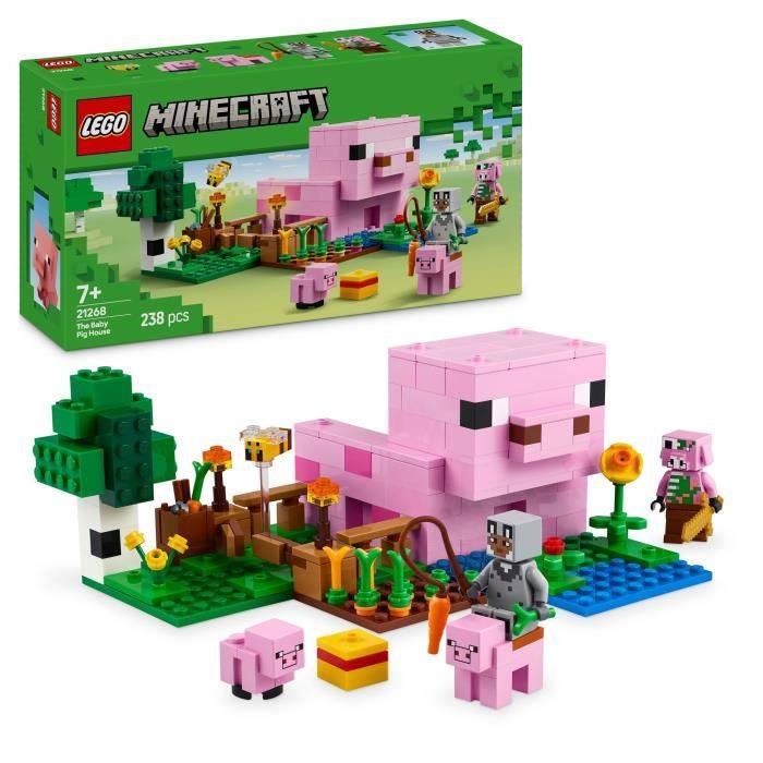 LEGO Minecraft 21268 La maison de Porcelet - Jeu de construction pour enfant des 7 ans