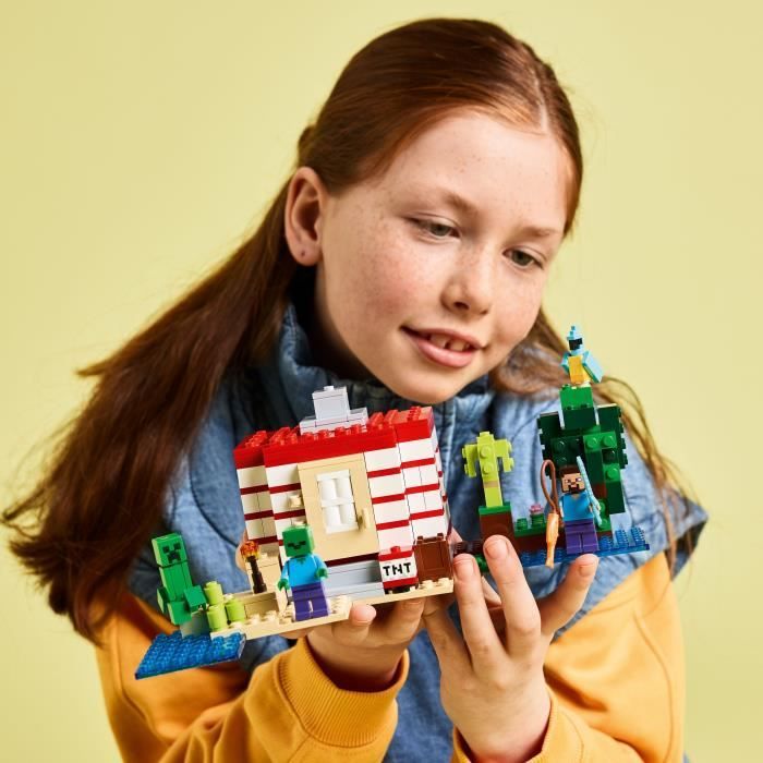 LEGO Minecraft 21275 La Maison En TNT De La Jungle - Jeu De Construction des 8 Ans