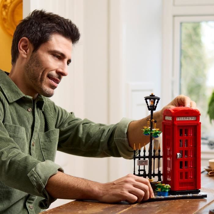 LEGO Ideas 21347 Exclu Cdiscount Cabine Téléphonique Londonienne Décoration Maison pour les Anglophiles