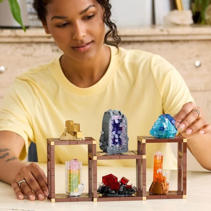 LEGO Ideas 21362 Collection de Minéraux - Set de Construction pour Adulte - Décoration