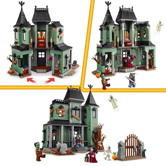 LEGO Creator 3-en-1 31167 Le Manoir Hanté - Jeu de Construction enfant des 9 ans