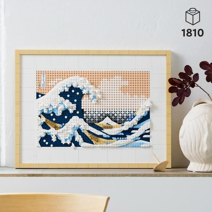 LEGO ART 31208 Hokusai La Grande Vague, Décoration Murale Japonaise, Loisir Créatif, Adultes