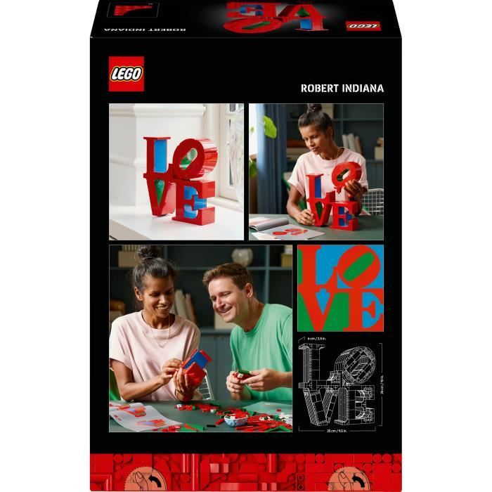 LEGO Art 31214 LOVE - Set de construction pour adultes - Décoration et cadeau pour couples