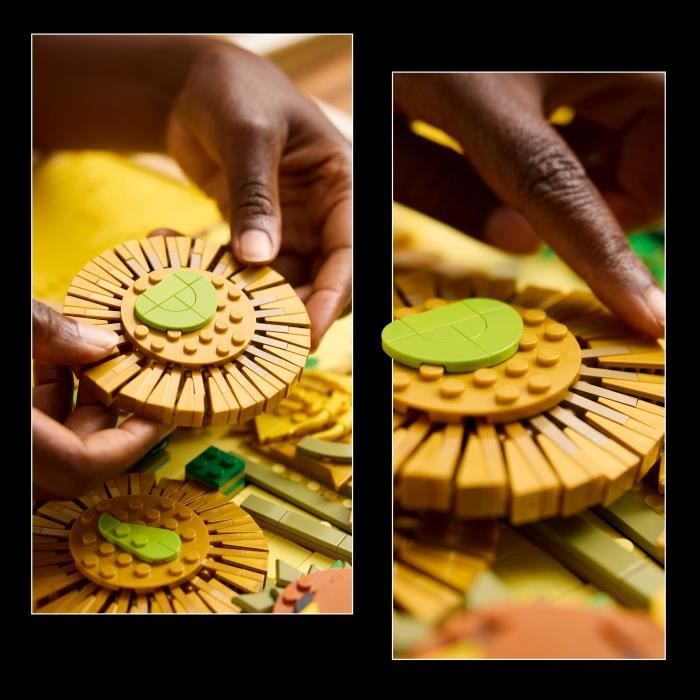 LEGO Art 31215 Vincent van Gogh Les Tournesols - Tableau mural, Construction pour adulte