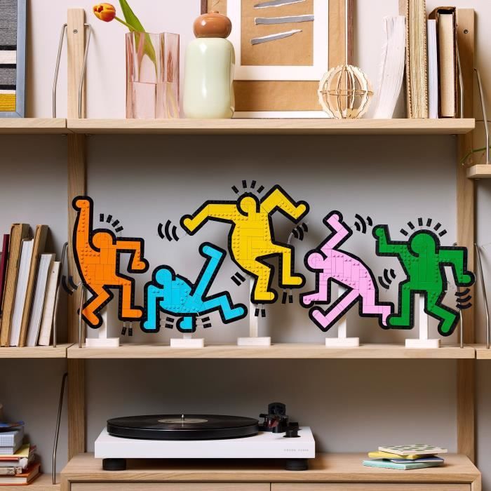 LEGO 31216 Art Keith Haring, Les Figures Dansantes, Décoration d'Intérieur et Set de Construction pour Adultes
