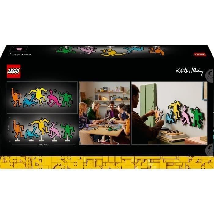 LEGO 31216 Art Keith Haring, Les Figures Dansantes, Décoration d'Intérieur et Set de Construction pour Adultes