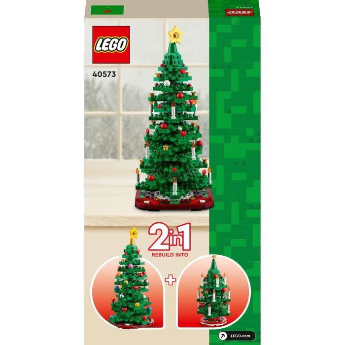 LEGO Iconic 40573 Le Sapin de Noël - Set de Construction pour Enfants - Décoration de Noël