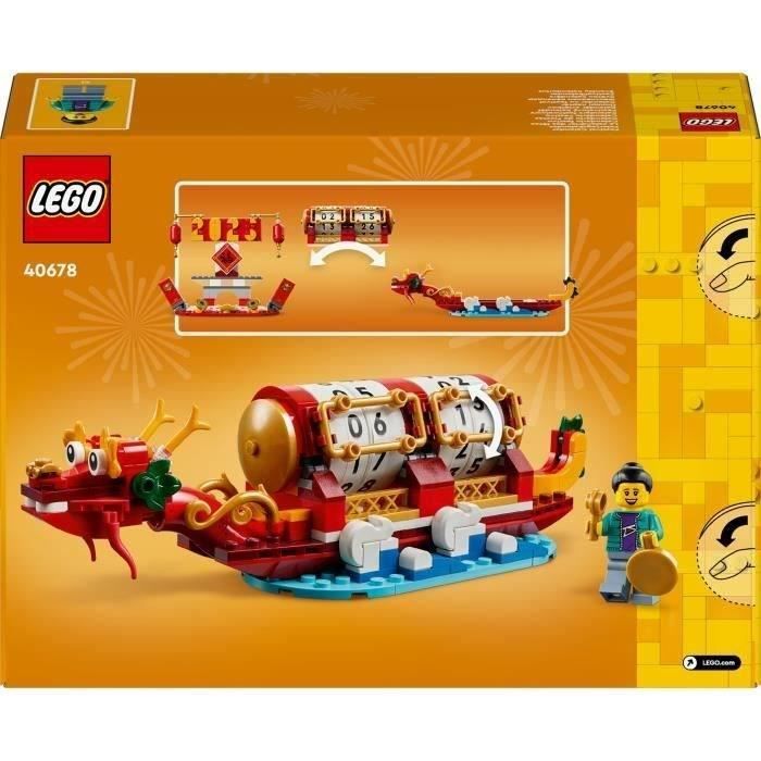 LEGO 40678 Le calendrier des fetes - Idée cadeau et jouet 2-en-1 pour le Nouvel An lunaire