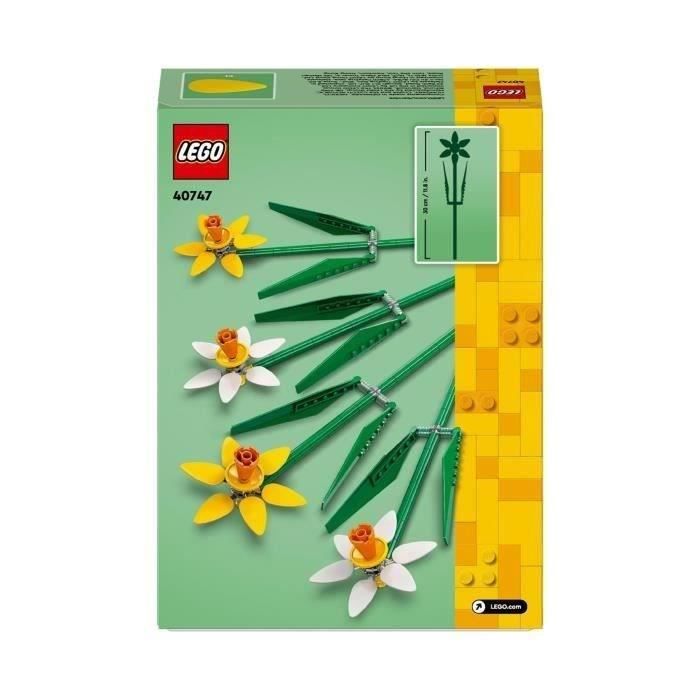 LEGO 40747 Creator Les Jonquilles, Kit de Construction de Fleurs Artificielles, Cadeau pour Adolescentes et Enfants