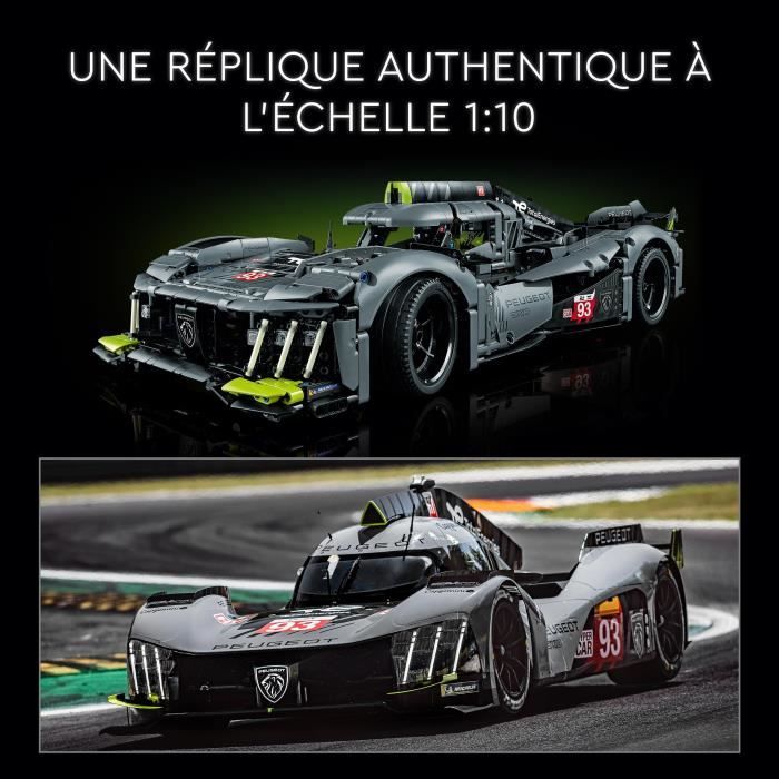 LEGO Technic 42156 PEUGEOT 9X8 24H Le Mans Hybrid Hypercar, Maquette de Voiture de Course