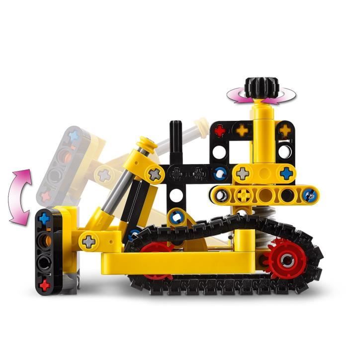 LEGO 42163 Technic Le Bulldozer, Jouet de Construction pour Enfants, Véhicule Excavateur