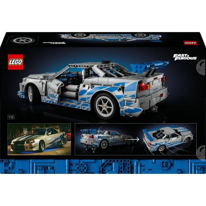 LEGO Technic 42210 Voiture Nissan Skyline GT-R (R34) 2 Fast 2 Furious - Set pour Adulte