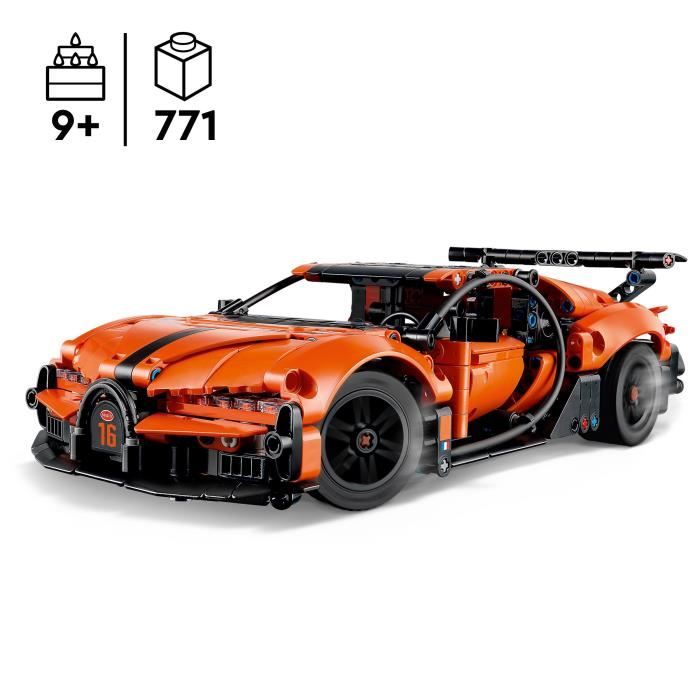 LEGO Technic 42222 Hypercar Bugatti Chiron Pur Sport - Jouet Voiture des 9 ans - Cadeau