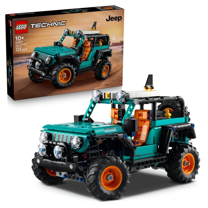 LEGO Technic 42227 SUV Jeep Wrangler Rubicon - Jouet de Construction des 10 ans - Cadeau