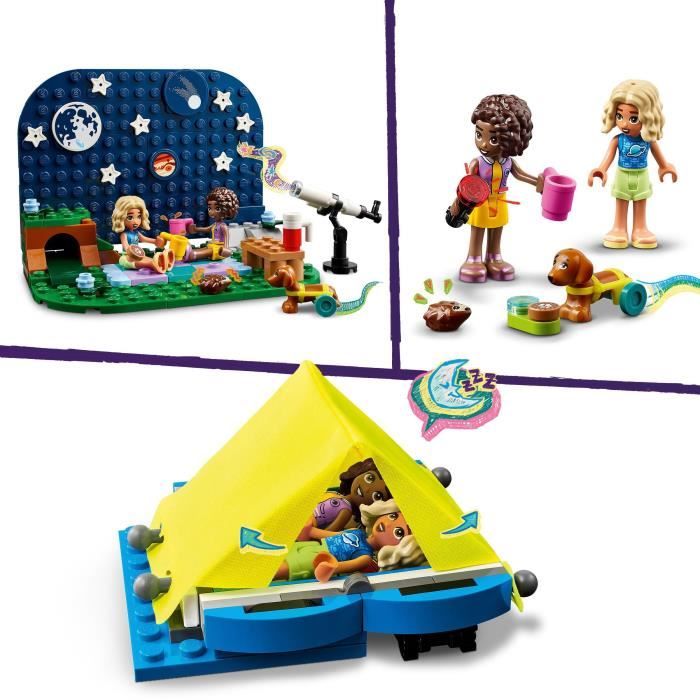 LEGO 42603 Friends Le Camping-Car d'Observation des Étoiles, Jouet pour Enfants, avec Figurines Animales, plus Mini-Poupées