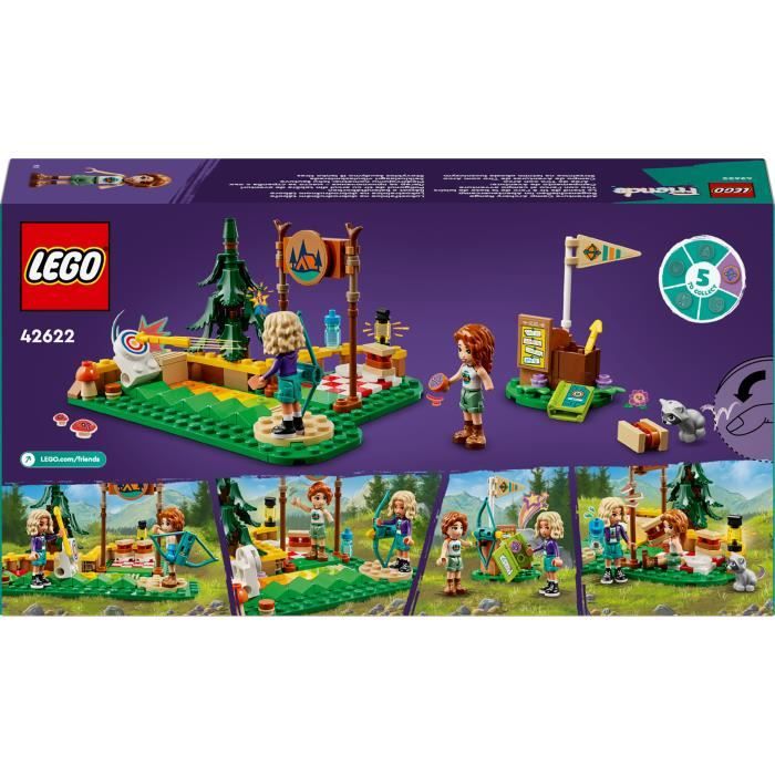 LEGO Friends 42622 Le stand de tir a l'arc de la base de loisirs - Set pour jeu de rôle