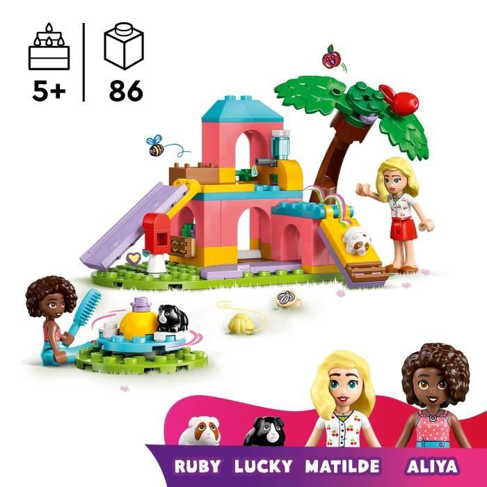 LEGO Friends 42640 L'Aire de Jeux des Cochons d'Inde - Jouet & Jeu de rôle enfant des 5 ans