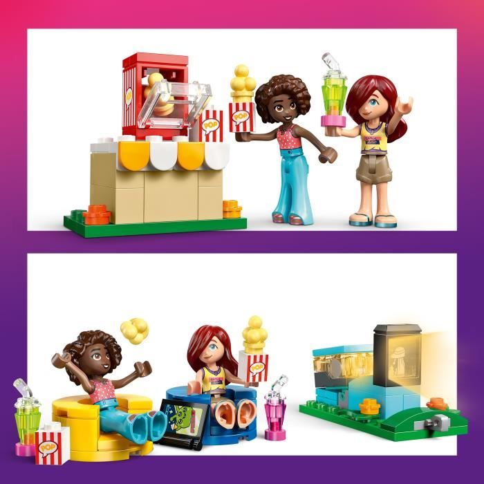 LEGO Friends 42642 Soirée Cinéma entre Amies - Jeu de Construction des 6 Ans