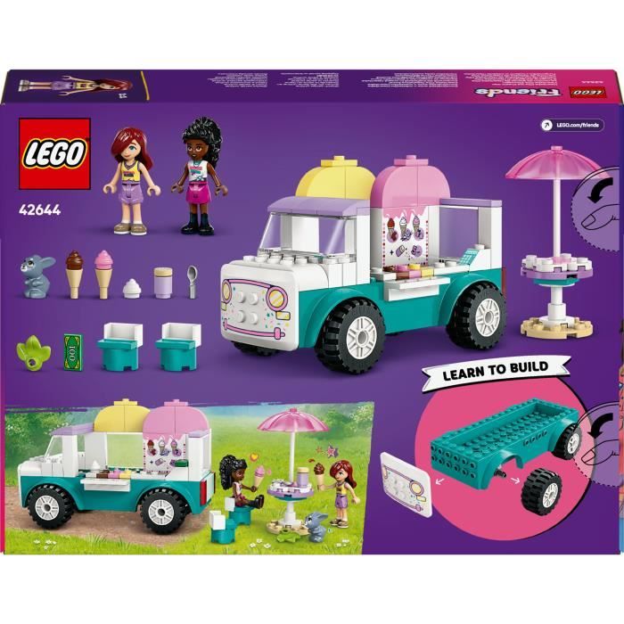 LEGO Friends 42644 Le camion de glaces de Heartlake City - Jeu de construction des 4 ans