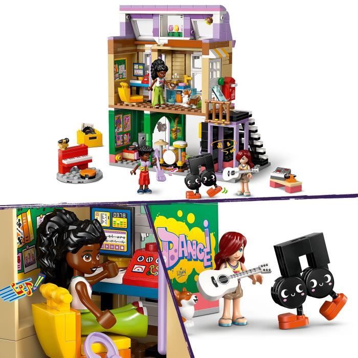 LEGO Friends 42653 Le Magasin de Musique et l'Appartement -des 7 Ans