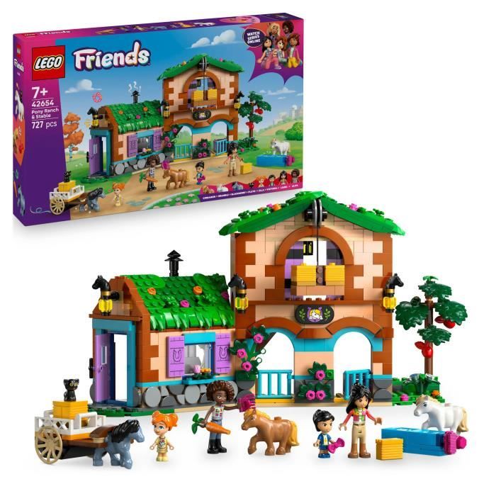 LEGO Friends 42654 Le Ranch et les Écuries des Poneys - Jeu de Construction des 7 Ans