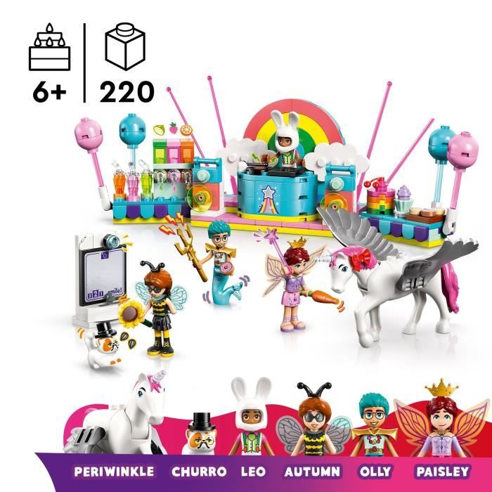 LEGO Friends 42661 Soirée Déguisée avec une Licorne et une Fée - Jeu des 6 Ans
