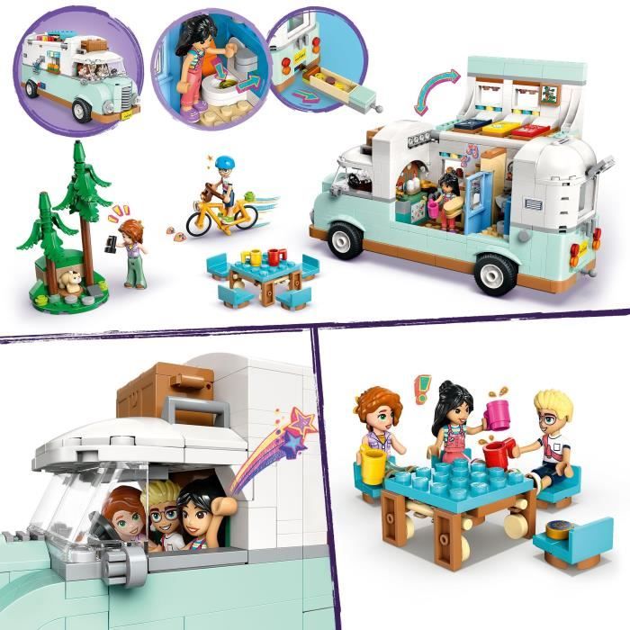 LEGO Friends 42663 Camping-car de l'amitié - Jouet de construction pour enfants des 7 ans
