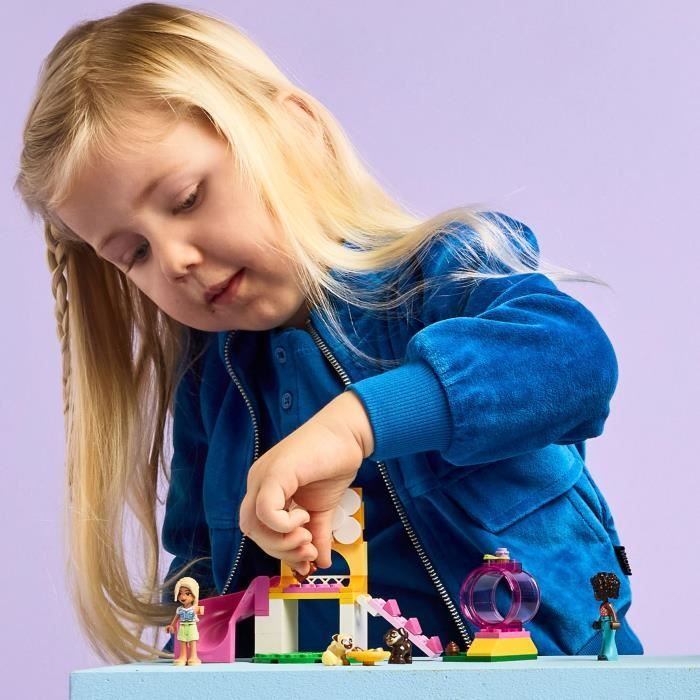 LEGO Friends 42665 L'Aire de Jeux des Chiots - Jeu Créatif des 4 Ans - Toboggan
