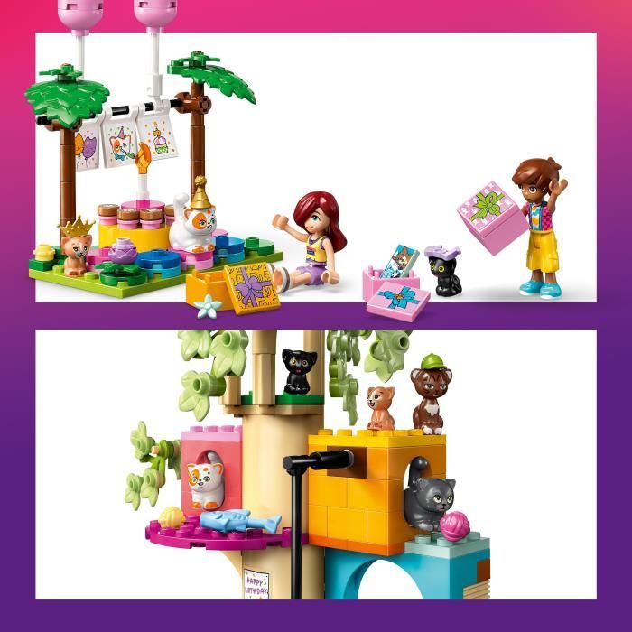 LEGO Friends 42666 La Fete d'Anniversaire et l'Arbre a Chats - Jeu des 6 ans