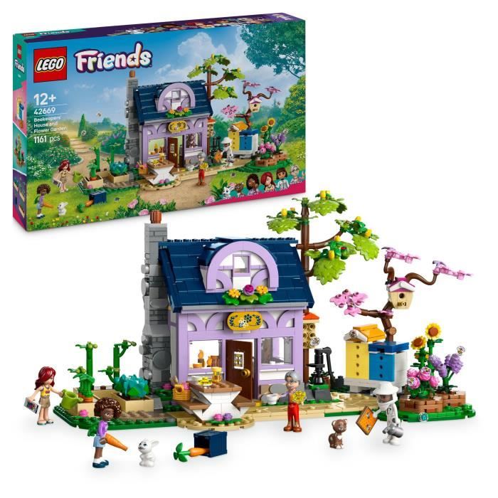 LEGO Friends 42669 La maison des apiculteurs et le jardin fleuri - Jeu créatif pour enfants