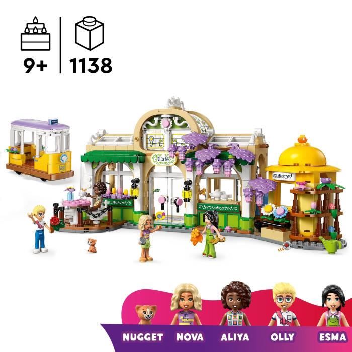 LEGO Friends 42671 Café des Plantes et Kiosque a Fleurs - Jeu de Construction des 9 ans