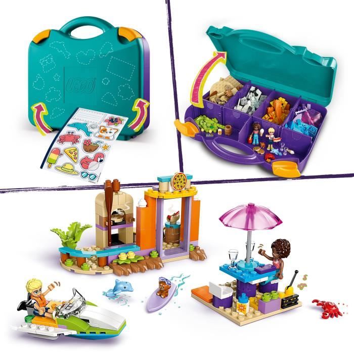 LEGO Friends 42672 La valise créative de plage - Jeu de construction pour enfants des 5 ans