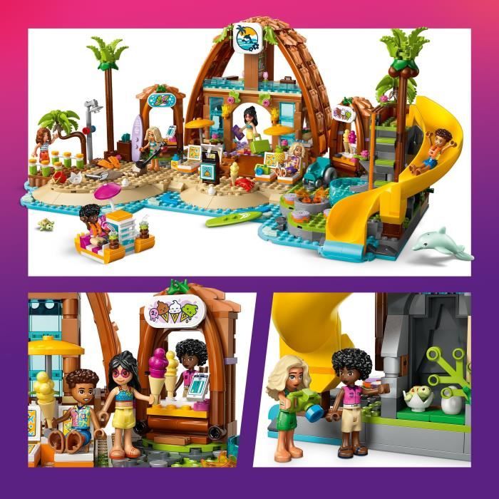 LEGO Friends 42673 Vacances a l'Hôtel de la Plage - Jeu de Construction des 8 Ans