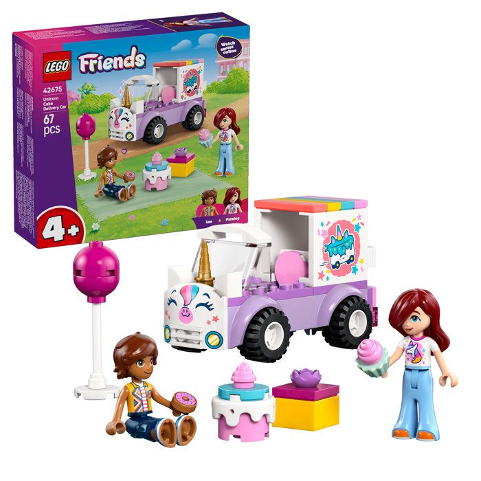 LEGO Friends 42675 La Voiture Licorne - Jouet des 4 ans - Motricité Fine - Idée de Cadeau