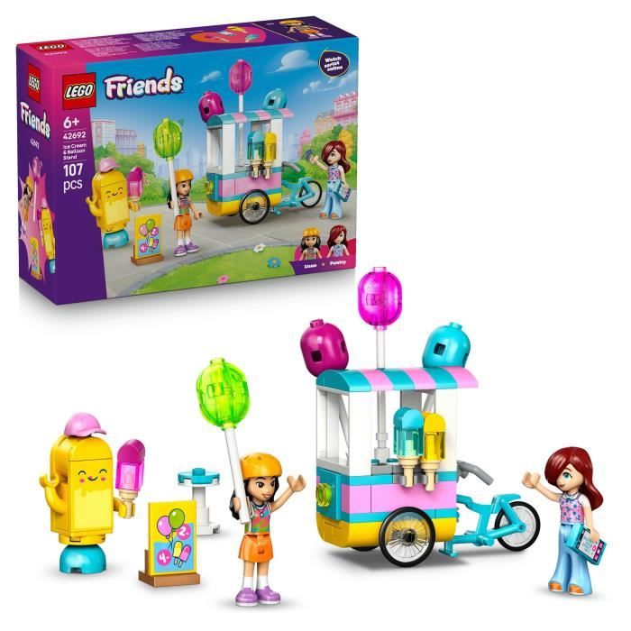 LEGO Friends 42692 Le Stand de Glaces et de Ballons - Jouet de Construction des 6 ans