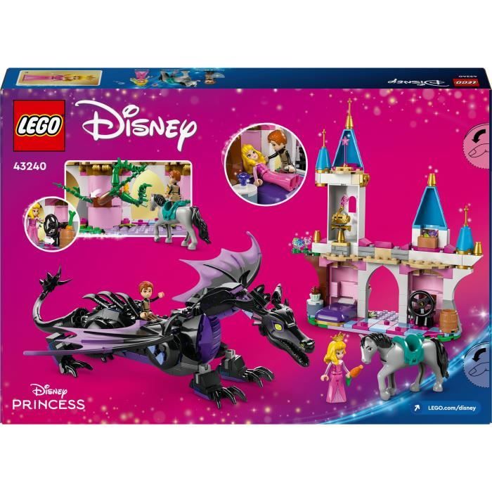 LEGO | Disney Princess 43240 Maléfique en dragon, jouet pour les fans du dessin-animé