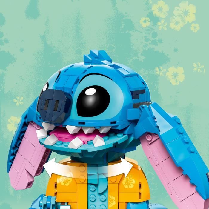 LEGO | Disney 43249 Stitch, Jeu de Construction pour Enfants, Cornet de Glace et Figurine