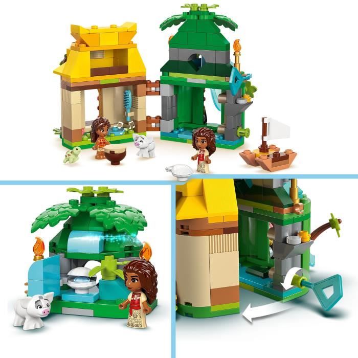 LEGO | Disney 43260 L'Ile de Vaiana Miniature - Jeu de Construction pour enfant des 5 ans