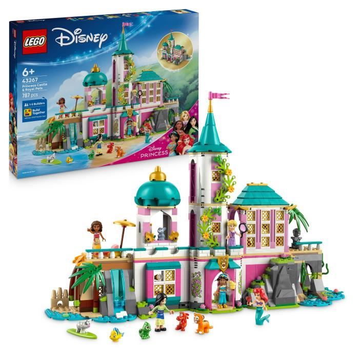 LEGO | Disney 43267 Le Château des Princesses et les Animaux Royaux - des 6 ans